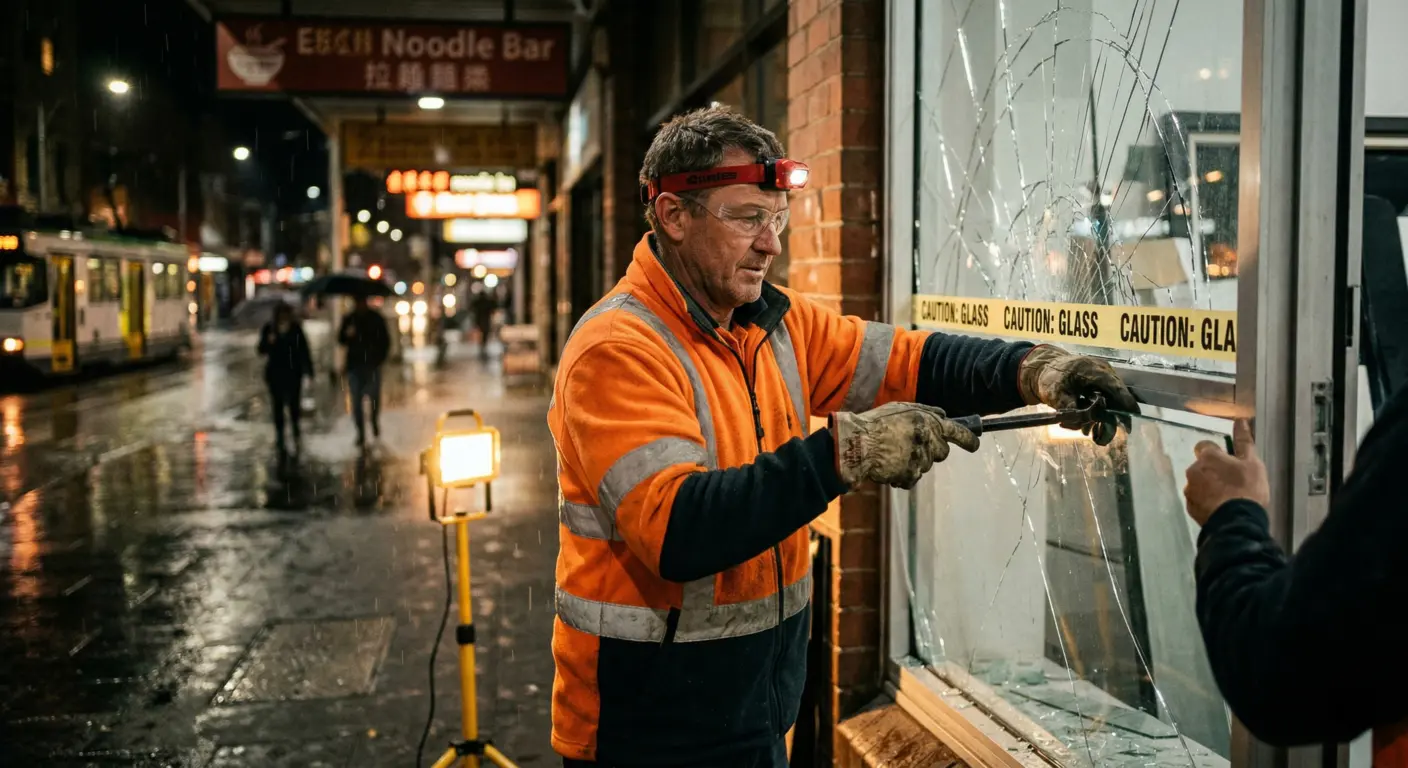 Emergency glass repair Melbourne